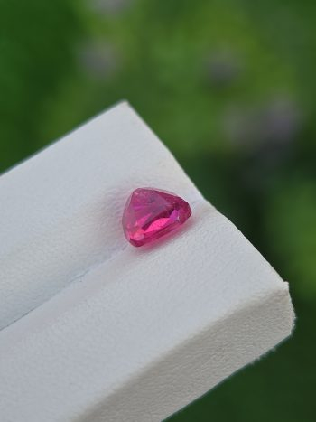 Natural pink rubellite cushion cut tourmaline 1.70 ct from Afghanistan