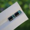 Natural Blue-Black Bicolor Tourmaline Pair (Emerald Cut) from Afghanistan – 1.47 ct & 1.36 ct