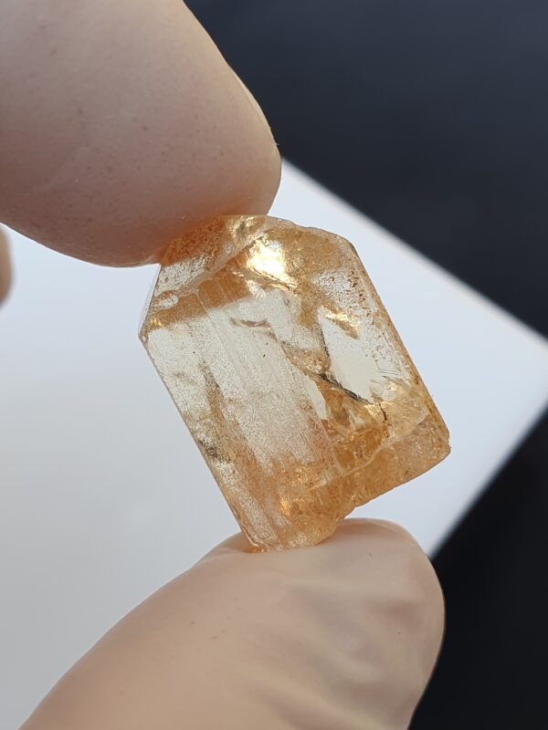 Imperial topaz crystal unheated untreated from katlang Pakistan