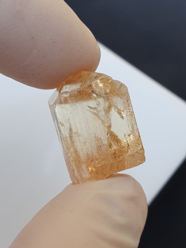 Imperial topaz crystal unheated untreated from katlang Pakistan