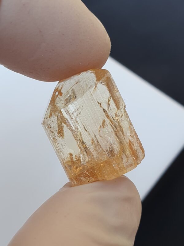 Imperial topaz crystal unheated untreated from katlang Pakistan
