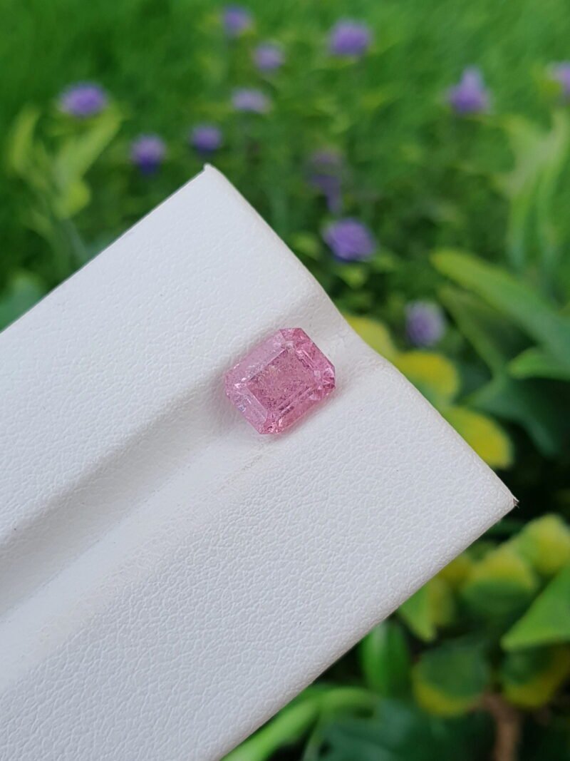 Pink spinel stone from Tajikistan
