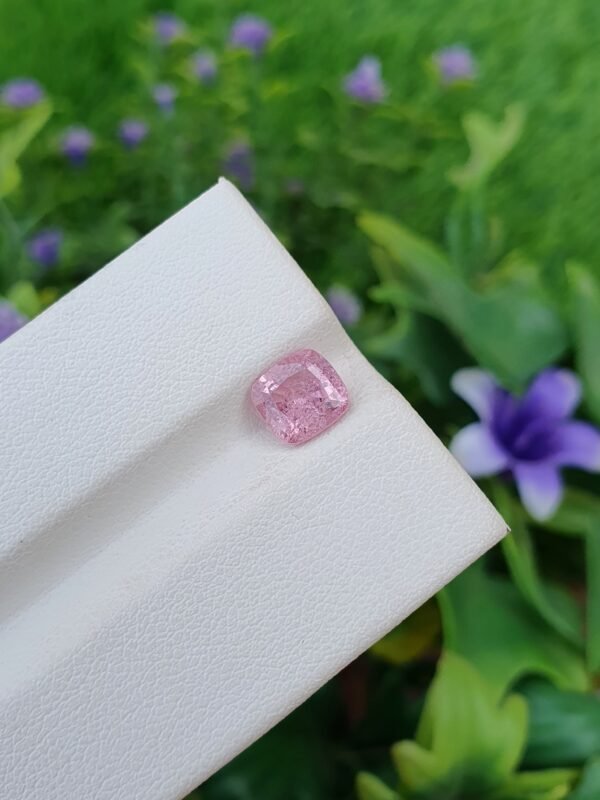 Pink spinel stone from tajikistan