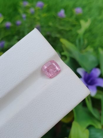 Pink spinel stone from tajikistan