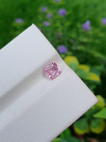 Pink spinel stone from tajikistan