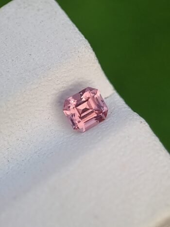 Natural pink spinel Asscher cut