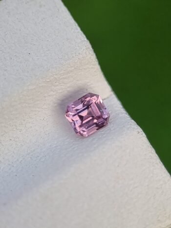 Natural pink spinel 0.32 ct Asscher cut from Tajikistan