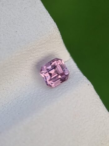 Natural pink spinel 0.32 ct Asscher cut from Tajikistan