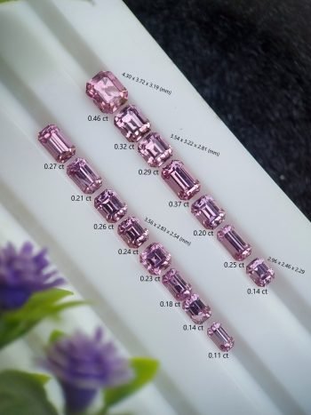 Pink purple spinel stone lot from badakhshan afghanistan