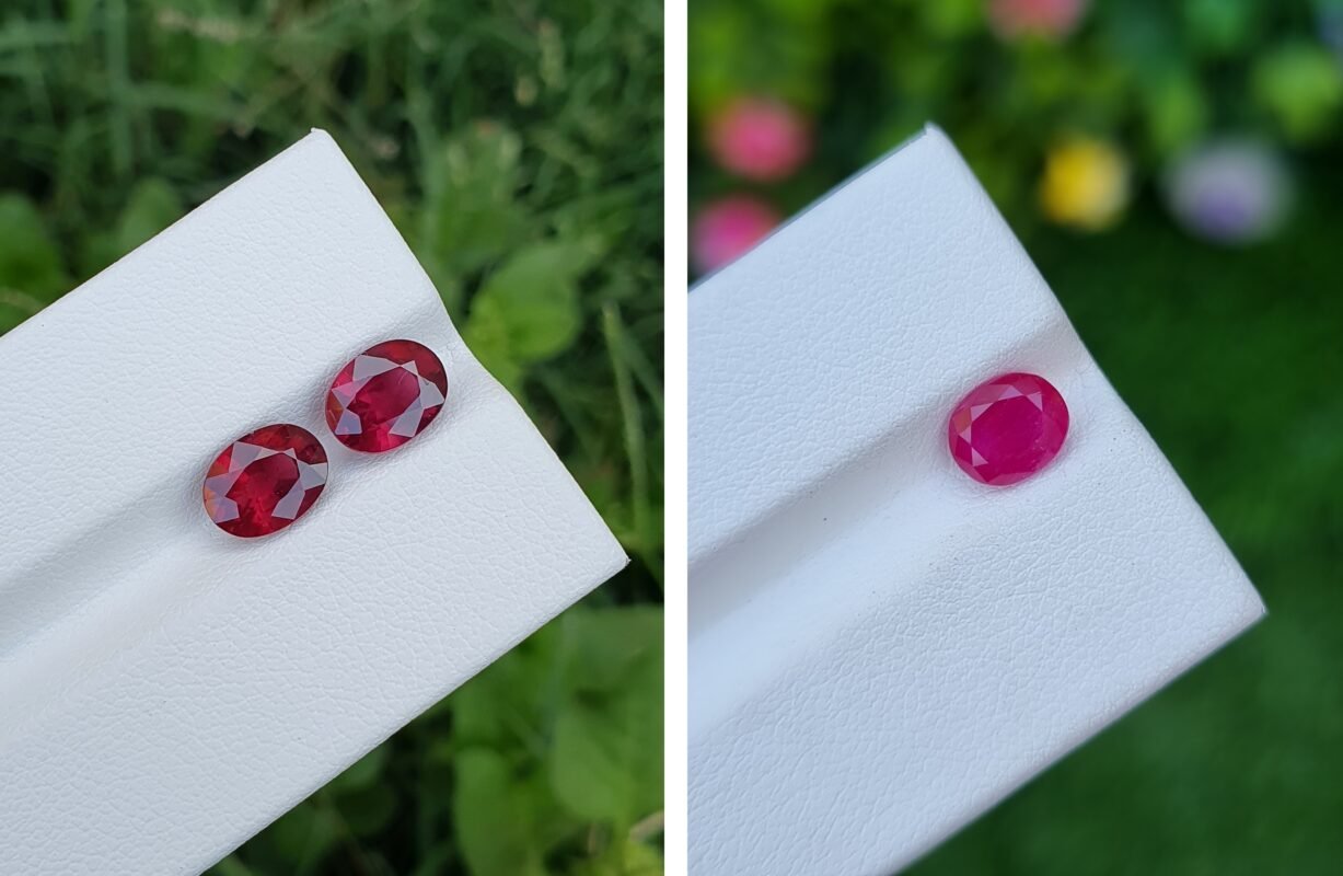 Garnet Vs Ruby | Garnet on the Left Ruby on the Right