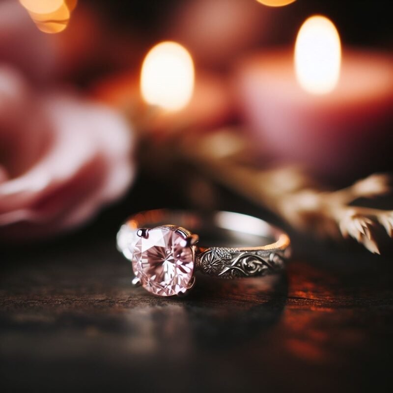 Pink Diamond Engagement Ring